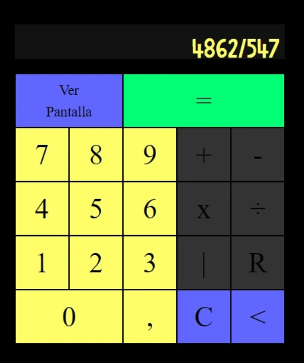 Calculadora de División Alicia